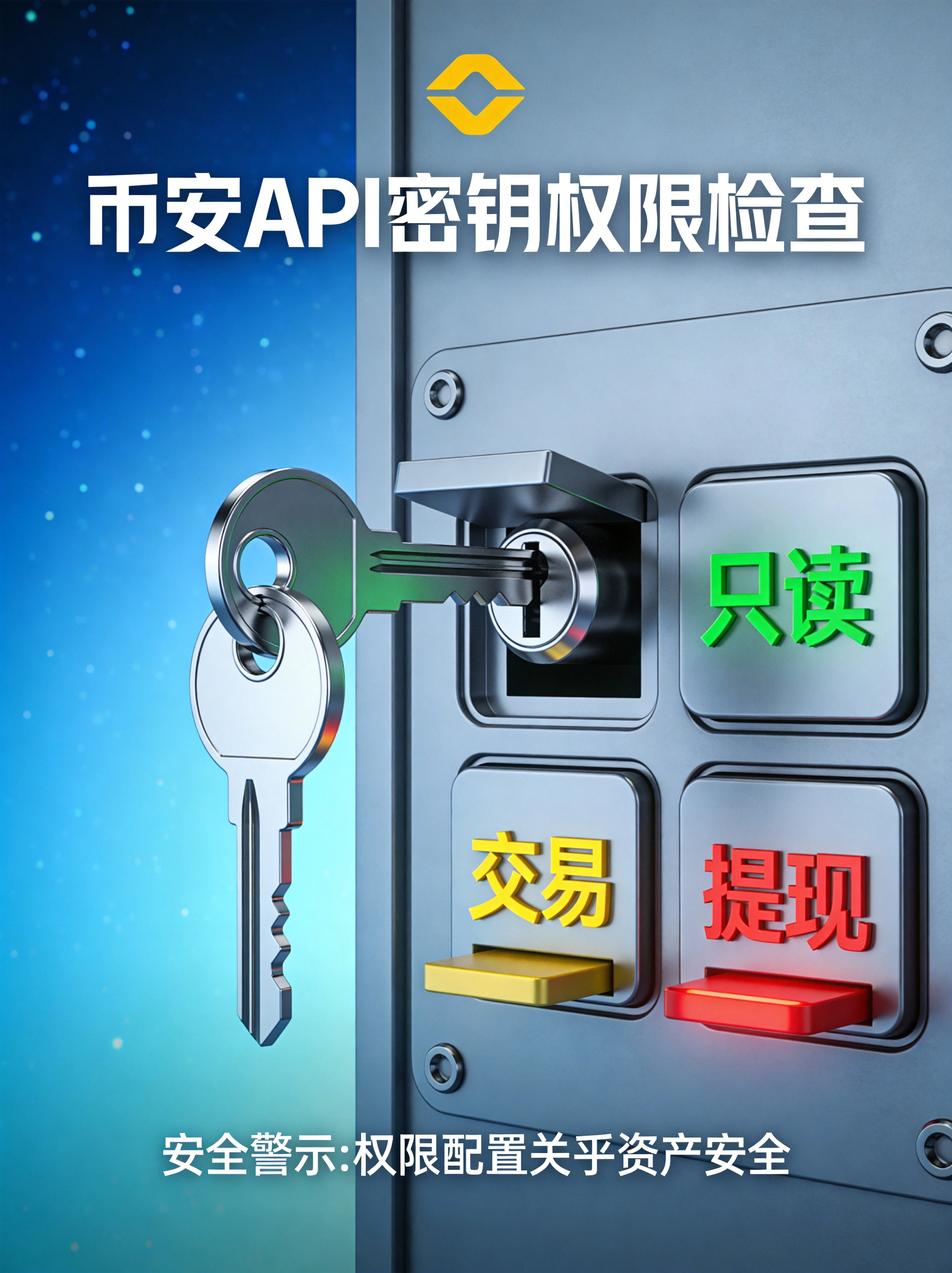 币安如何查看自己的API密钥权限 | 你的API钥匙,开了哪些门?