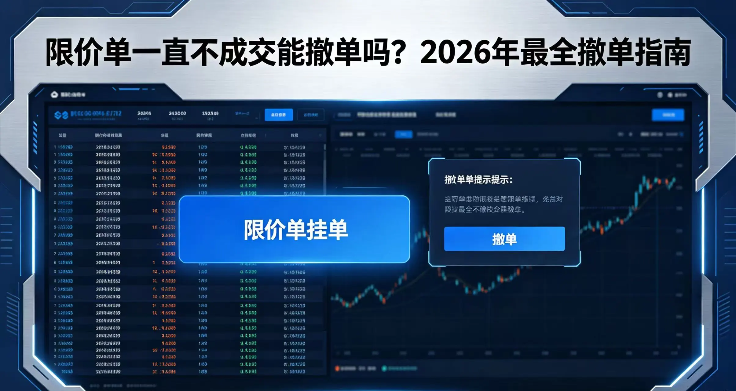 限价单一直不成交能撤单吗？