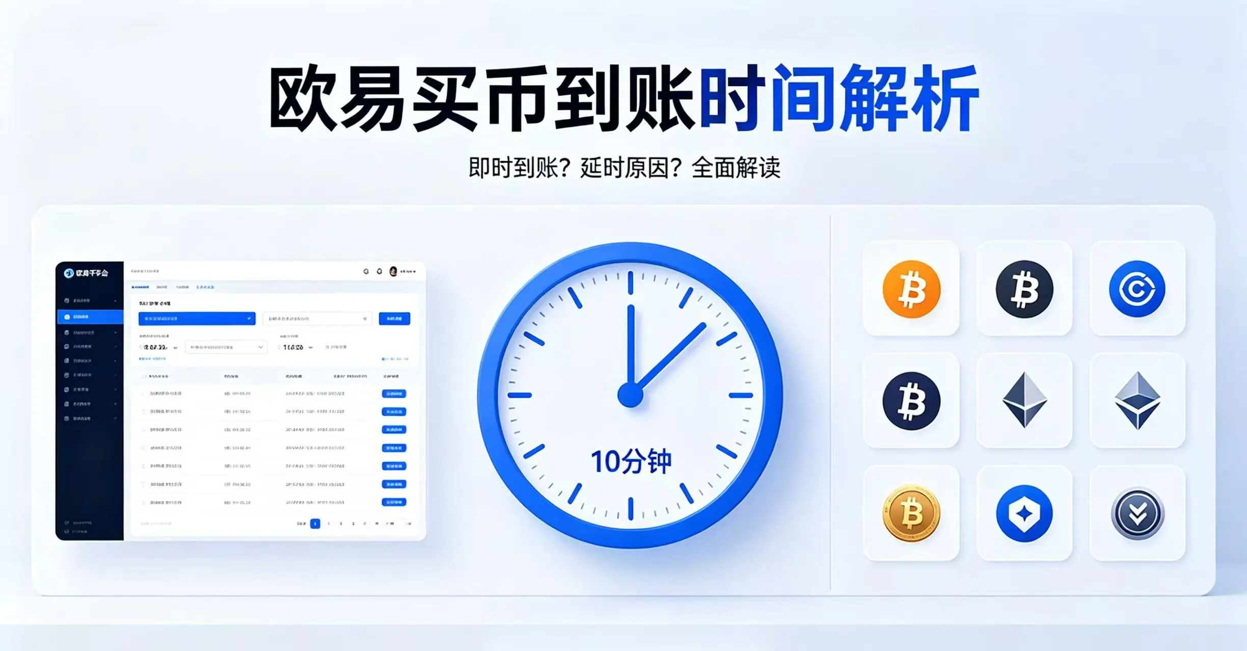 欧易买币后多久到账？四种通道逐个拆