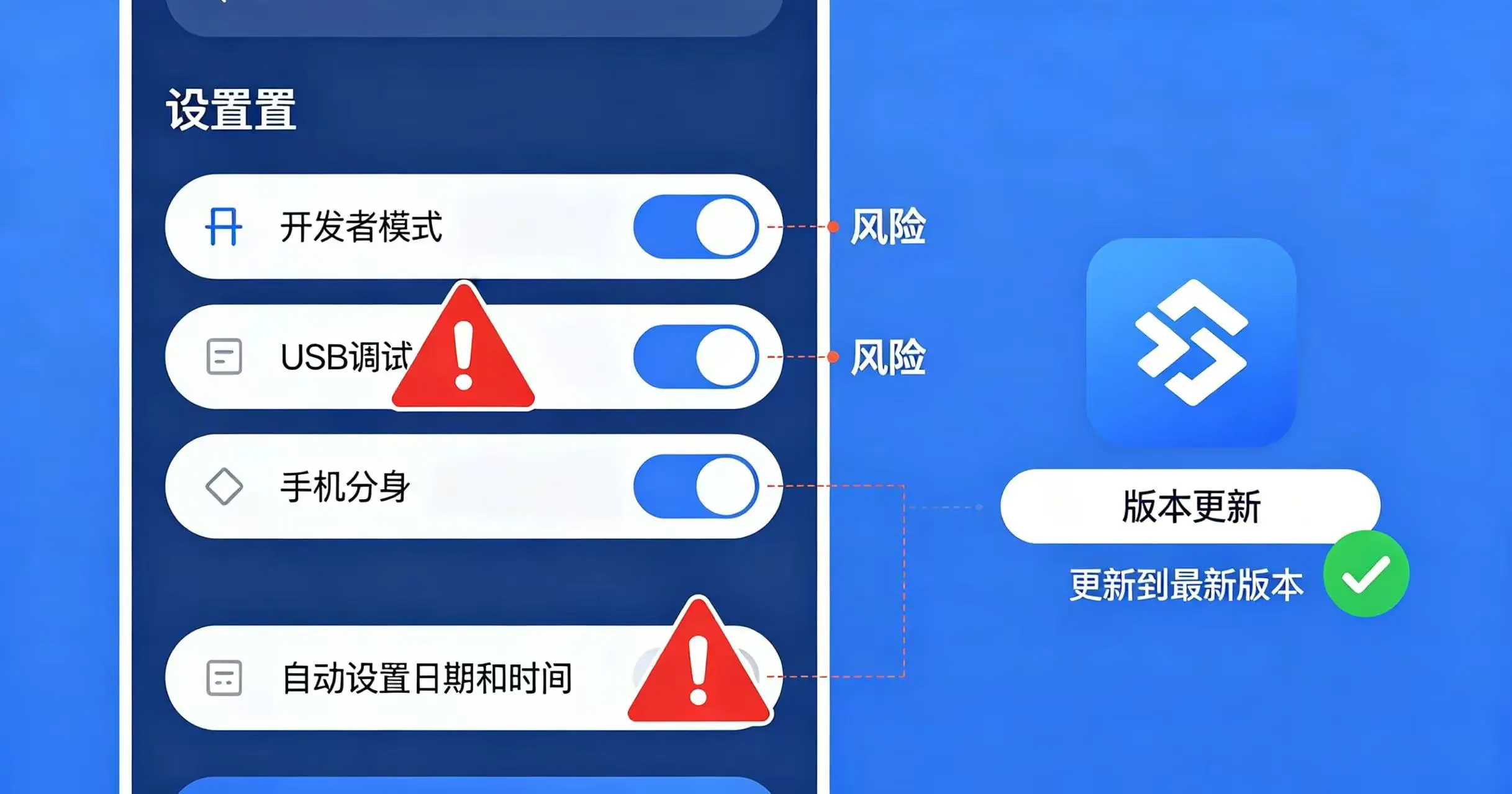 设备环境与应用版本问题示意图