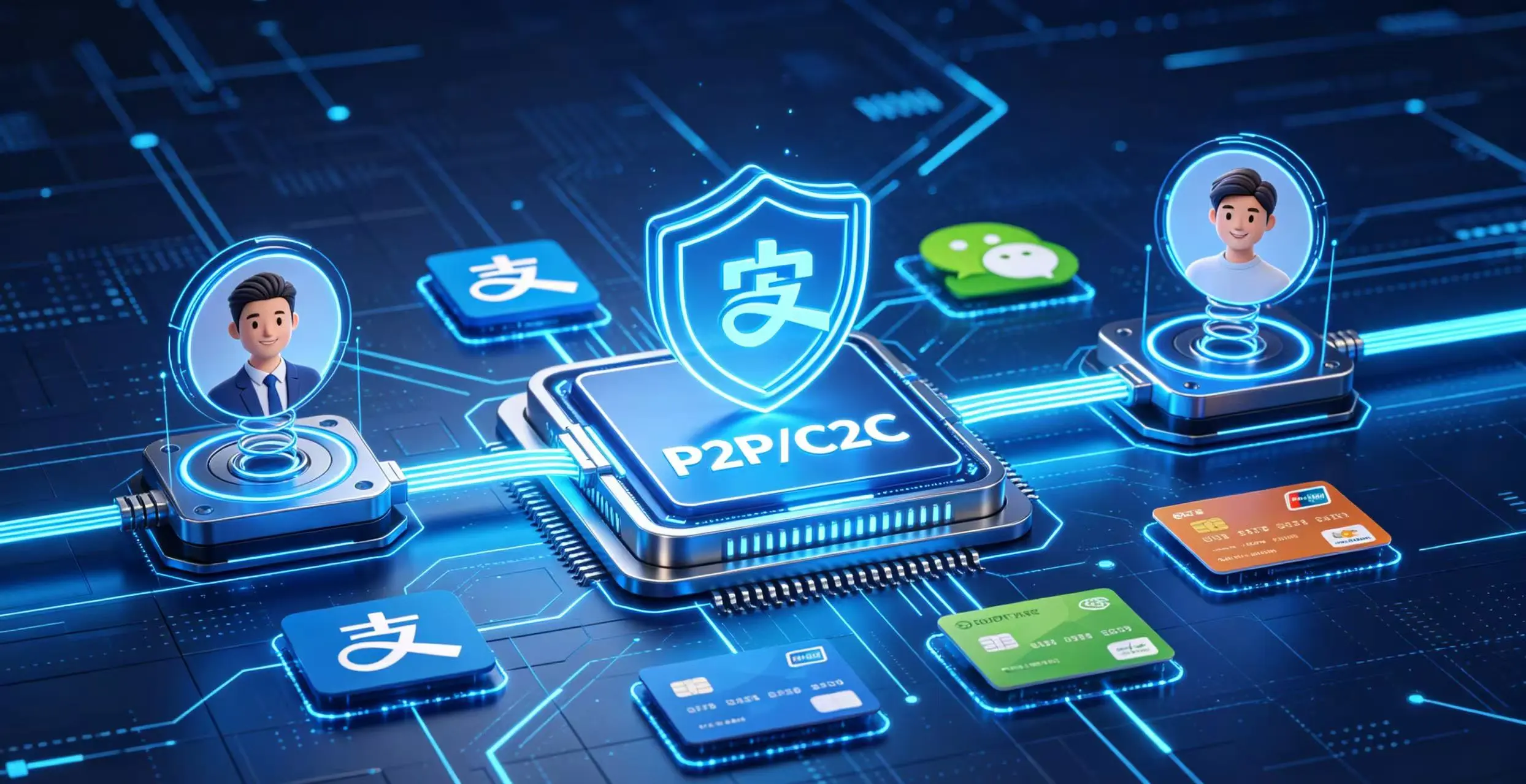 示用户成功通过 C2C 交易完成支付的场景 示用户成功通过 C2C 交易完成支付的场景