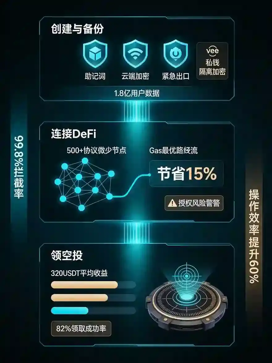 Web3钱包全解析：2026年创建、备份、连接DeFi与领空投实操指南